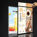 Slim LED Light Box Display Advertising Light Boxes Designed for Restaurant Wall Menu Poster Fast Food Shop Commercial Interior