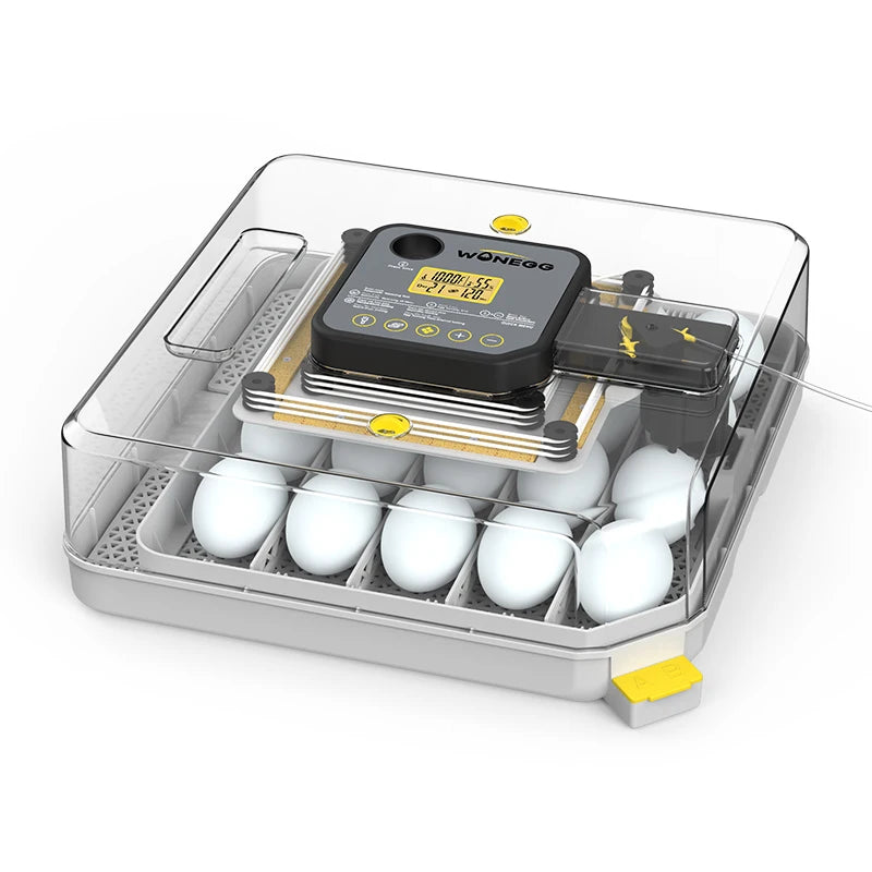 WONEGG EW-48H Commercial Egg Auto-Humidity Incubator - Dual Power Safety Durable Build 98% Hatch Success
