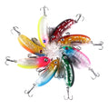 6CM-9.8G Cute Fat Minnow Fishing Lure Noise Ball Rattle with a Tongue Hard Plastic Lure Bait Depth 0.3-1.5m for Saltwater Freshwater