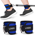 Adjustable Neoprene Padded Weight Workout Support Gym Ankle Cuffs Fitness Ankle Straps for Cable Machines