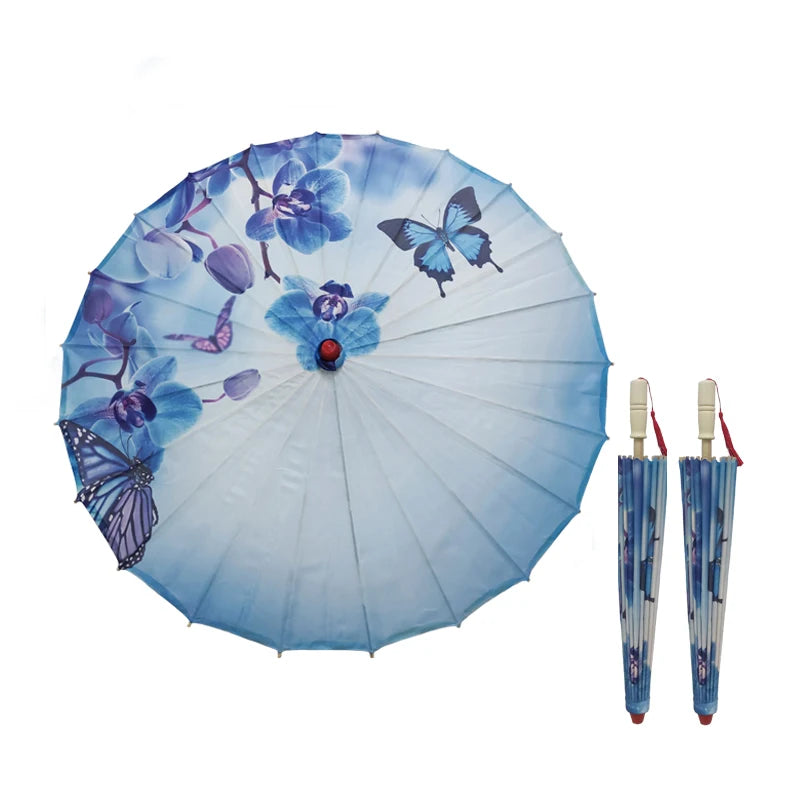 Wholesale  China Traditional Weeding Parasols Japanese Silk Oilpaper Umbrella  Print logo