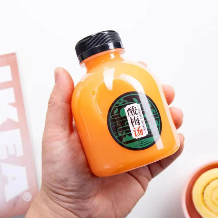500Ml Juice Packaging Plastic Bottles Food Disposable Pet Milk Tea Coffee Drinking Bottle Wholesale 250Ml /350Ml /450Ml