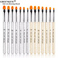 GREENKEM 7pcs/set Transparent Hot Other Acrylic Nail Art Painting Drawing Brush Papy Tools Uv Gel Nail Paint Brush Set