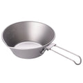 Titanium Sierra Bowl with Foldable Handle  300ml 450ml  Foldable Handle Quick Lock Camping Bowl camping accessories