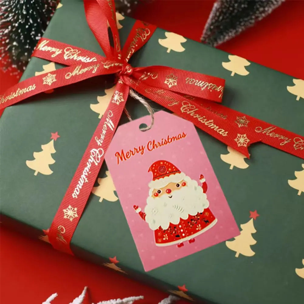 Custom Christmas Card Printing Paper Card Printing Custom Hangtag Embossed Glossy for Gift