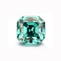 Fancy Green Natural Green Color Multilevel Cutting Asscher Cut  Green Moissanite Stone