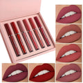 Wholesale Matte Lipgloss Set 6 Colors Waterproof Non-Stick Lip Makeup Liquid Lipstick Long-Lasting Effect