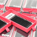 Wholesale Premium Classic Individual Volume Lash Extensions 15mm Handmade Synthetic Mink Eyelash Trays with Private Label