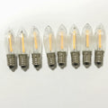 C6 E10 Candle Pattern Led Filament 8V0.2W Warm White Light E10 Base Candle Bridge Christmas Decoration Bulb