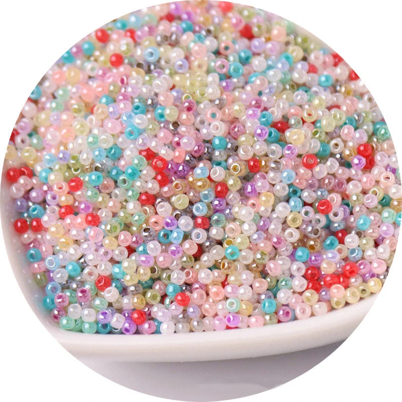 Ultra High Quality Multi Color Ice Seed Glass Beads 2mm Loose Spacer Beads for Jewelry Making DIY Bracelets Accessories