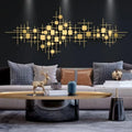 140X60CM Factory Price Contemporary Home Decorations Luxury Indoor Large Wall Decors Gold Metal for Living Room Dropshipping DDP