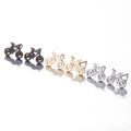 18K Gold Rose Gold Black Plated Stainless Steel Bike Design Stud Earrings for Girls Cycling Bicycle Inspired Charm Earrings