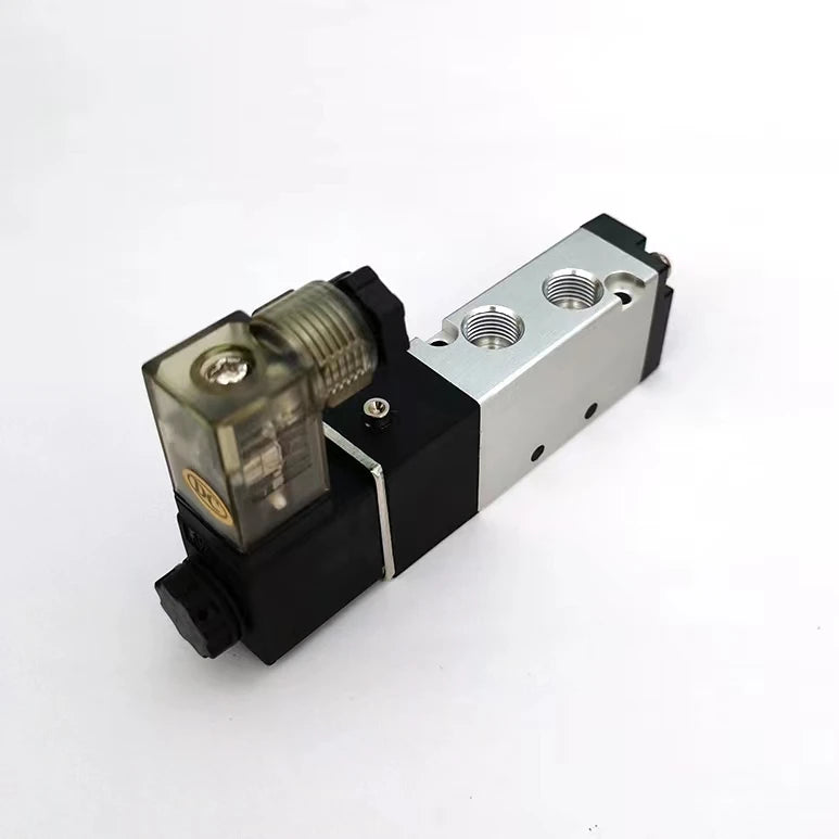 4V110-06 3/2 Way Pilot Operated Directional Solenoid Valve 24V 220V Pneumatic Electric Air Control Solenoid Valve