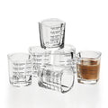 Espresso Shot Glasses 2oz Square Measuring Transparent High Borosilicate  Coffee Shot Glass for Coffee Makers