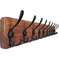 Wood Coat Rack Hook Farmhouse Coat Hanger Long  Wall Mount Rustic Large Coat Rack