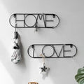 44.5*12cm Wholesale Modeling Design Modern Vertical Wall Decor Wall Hanging Horizontal Metal Decoration Hat Hook 2024 New