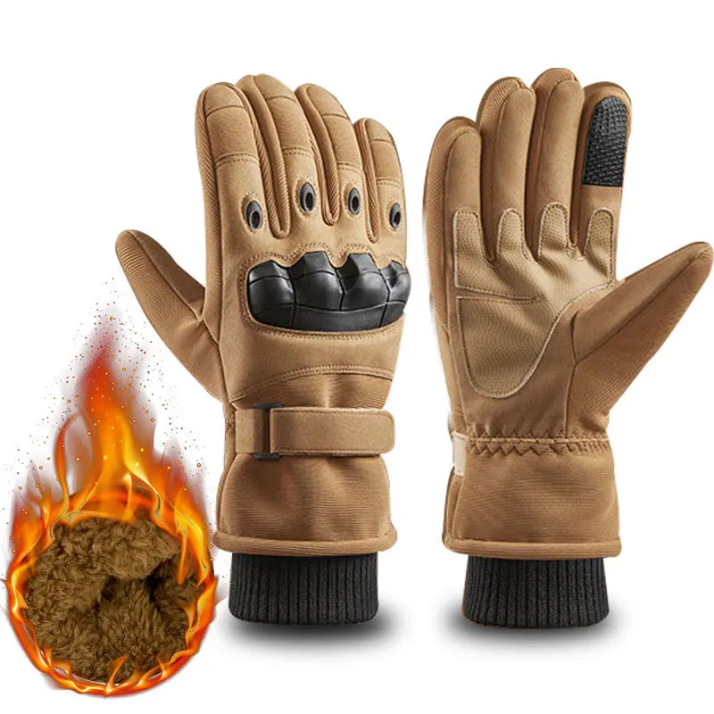 Warm Thick Outdoor Full Finger Gloves Hunting Shooting Outdoor Moto Cycle Riding Fitness Hiking Tactical Gloves for Winter