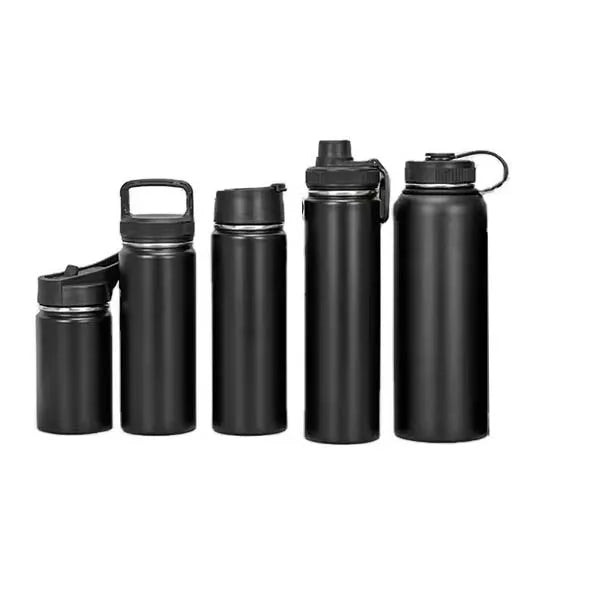 Custom Wholesale Custom Logo Double Wall Insulated Stainless Steel Sports Vacuum Flask Water Bottle With Custom Logo