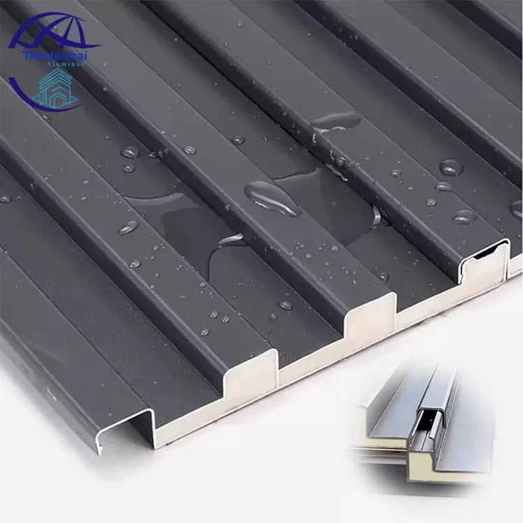 Heavy Duty Metal Sheeting Roof Board Modern Insulated Roofing Panel for Sun Room Aluminum Cladding Sheets for Construction