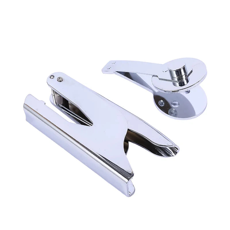 Custom Embossed Metal Stamp for Leather/Paper/Wood - Logo/Text Impress Tool with Handle