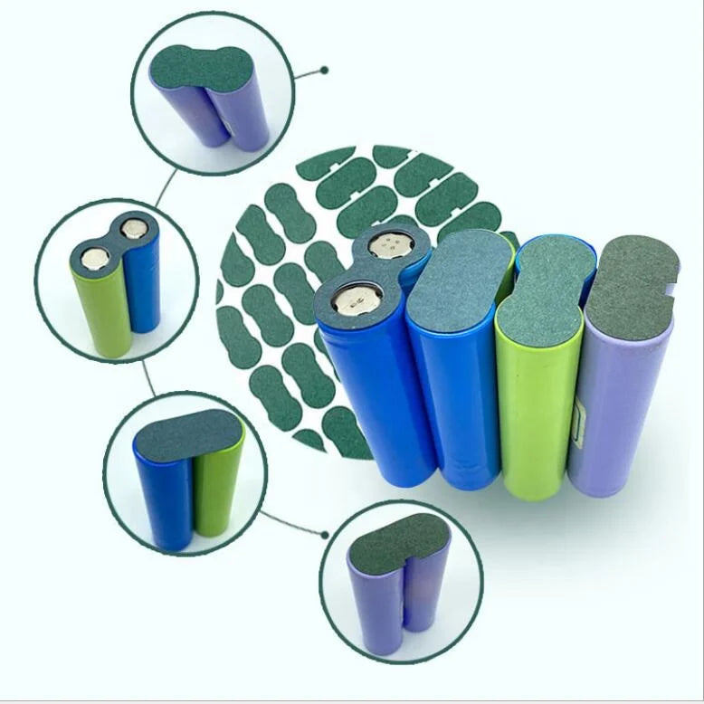 Highland Barley Insulation Gasket Paper Insulator Rings 18650 21700 26650 32650 32700 Battery Ring Insulators