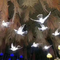 10-Arms Hummingbird LED Light Ceiling Decoration Acrylic Bird Stage Chandelier for Wedding Events Supplies