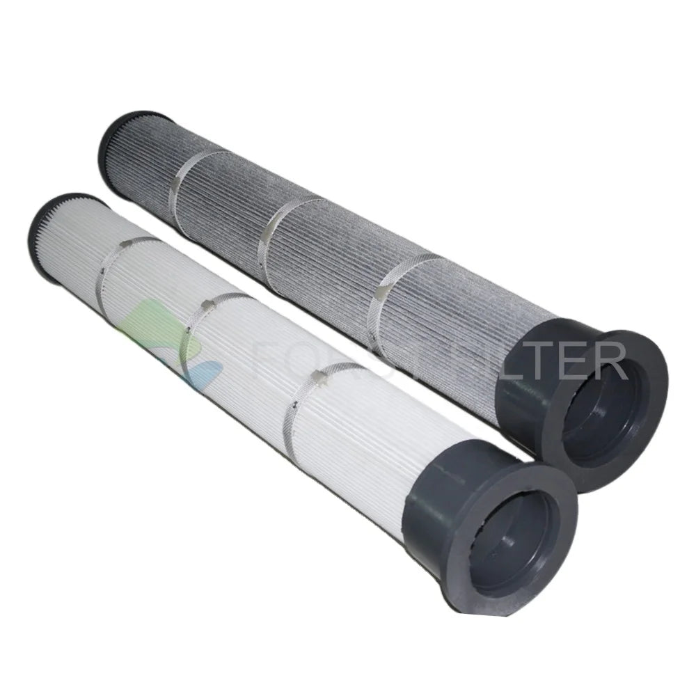 Anti-static PU Filter Cartridge Industrial Flammable Dust Filtration Polyurethane Polyester Fiber Air Dust Removal Filter