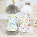 Daily Cotton Pet Cool Tee Spring Summer Breathable Dog Clothes Pineapple Dog Polo T-shirt Puppy Pineapple Shirt