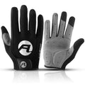 Winter MTB Cycling Gloves with Full-Finger Touchscreen Shock Resistant Durable SBR Palm Protection Leather Polyester Material