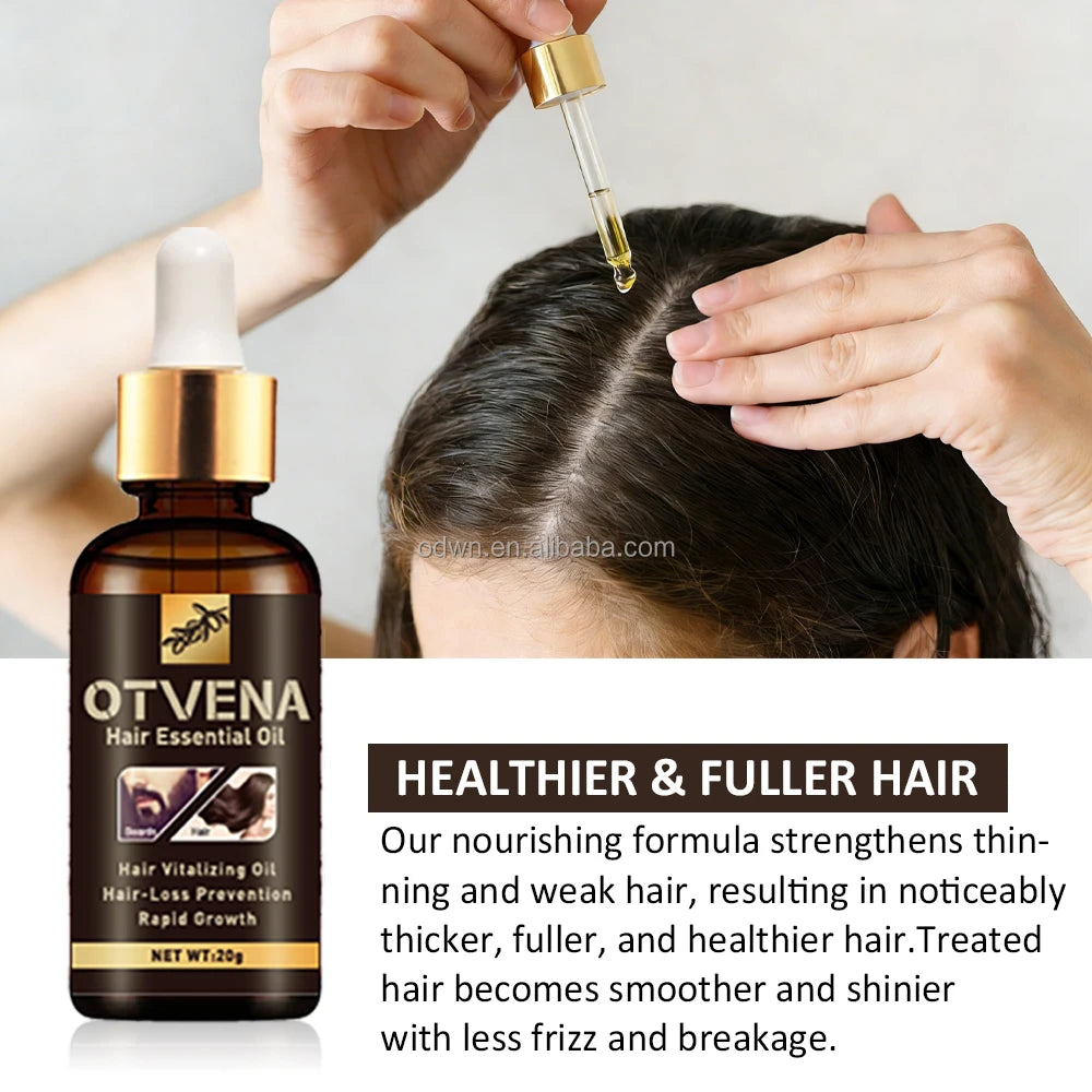 OTVENA Private Label Organic Natural African Black Women with Castor and Biotin Regrowth Serum Rosemary Hair Growth Oil