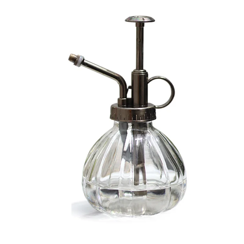 retro glass plant flowers spray bottle