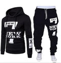 2023 Plus Size Men's Sportswear Track Suit Hooded Pullover Knitted Fabric Digital Printing Letter Pattern Spring Eco-Friendly