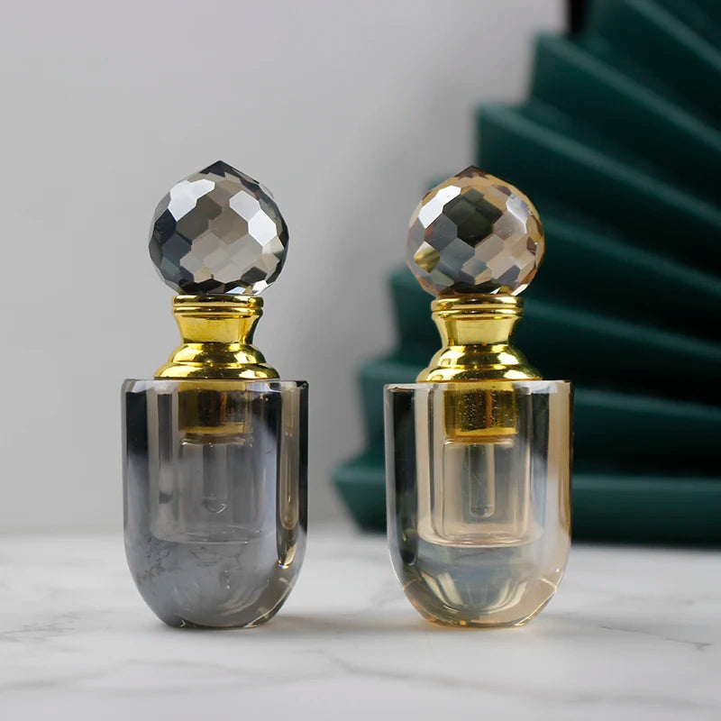 1ml Fancy Oud Attar Perfume Roll on Crystal Bottle Empty Glass Crystal Oil Bottle