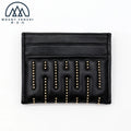 Custom RFID Blocking Soft Sheepskin Leather Credit Card Holder Luxury Designer Cardholder Gift Card Sleeve