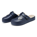 EVA Winter Warm Waterproof Anti-Slip Cotton Lining Thick Bottom Plush Men's Slippers