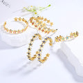 Mystical Charm Wholesale 18K Brass Gold Plated Cubic Zirconia Devil'S Eye Bracelet Fashion Jewelry