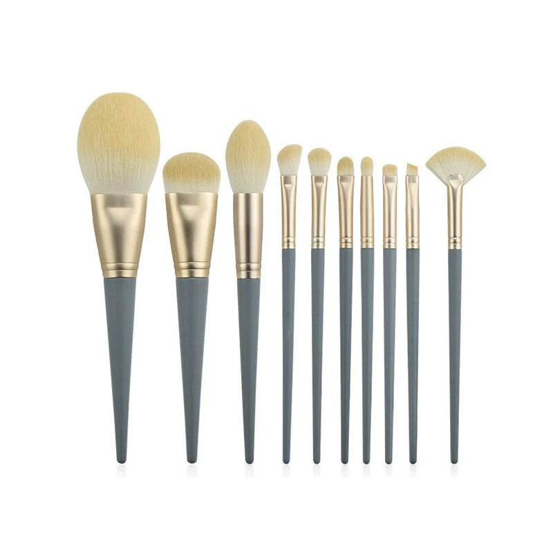 10pcs Makeup Brushes Set Foundation Loose Powder Eyeshadow Brushes Eye Makeup