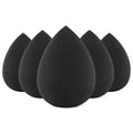 Gracedo Super Delicate Black Waterdrop Waterproof Makeup Egg Sponge Dry/Wet Dual Use Washable Wood Handle Luxury Makeup Tool