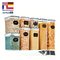 High Quality 8-pcs Transparent Plastic Storage Container Set Available in Multiple Sizes Airtight Stackable for Kitchen Storage