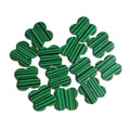Synthetic Green Malachite Clover 8mm to 23mm Flower Loose Gemstones