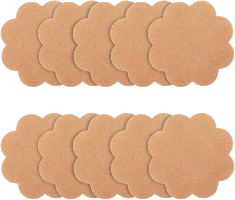 Custom-Made Shape Disposable Adhesive Non-Woven Nipple Cover Invisible Pasties Breast Stickers for Women
