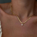 Joolim Tarnish Free & Waterproof Snake Chain Necklace 18K Gold Plated Stainless Steel Necklace