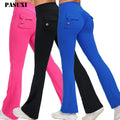 PASUXI Legging Manufacturer Women Flare Yoga Pants Leggings Fitness Sports Pants Running Gym Tights Leggings Jogger Pants