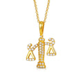 Balance Scale Pendant 925 Sterling Silver Moissanite Charm Necklace GRA Certification Rapper Jewelry for Men Women S925 Jewelry