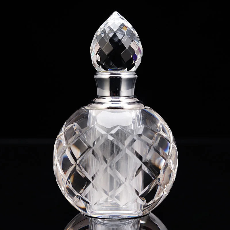 Small Bridge Luxury Crystal Perfume Bottle Special Promotion Diamond Glass Essential Oil Perfume Bottle with Dripping Stick