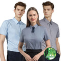 Wholesale Short Sleeved Shirt Men's Business Casual Tooling Professional Work Elastic Men's Short Sleeve Shirt Shirts