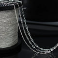 Anti Tarnish Processed 925 Sterling Silver Oval Paperclip Chains Bulk for Bracelet Necklace Diy Making