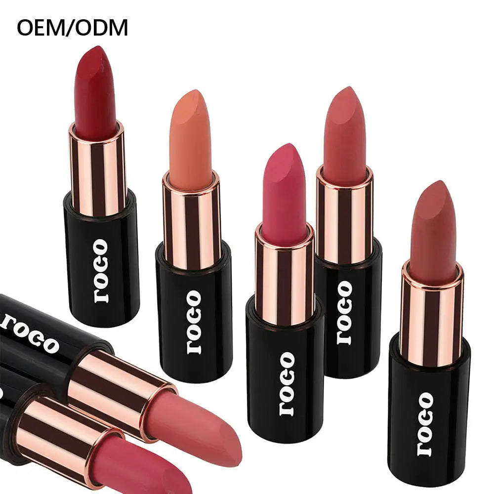 Wholesale Cosmetics Luxury Vegan Private Label Moisturizing Waterproof Long Lasting Vegan Private Label Makeup Matte Lipstick