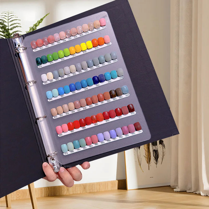 Nail Polish Gel Display Panel Detachable Activity Inside Color Card Color Sample 2024 New Display Book
