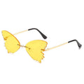 Luxury New Fashion Butterfly Diamond Frame Sun Glasses Women Rimless Women Sunglasses 2020